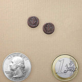 Pair of Widow's Mites Handmade Replica Coins - Ancient Judean Lepton Design