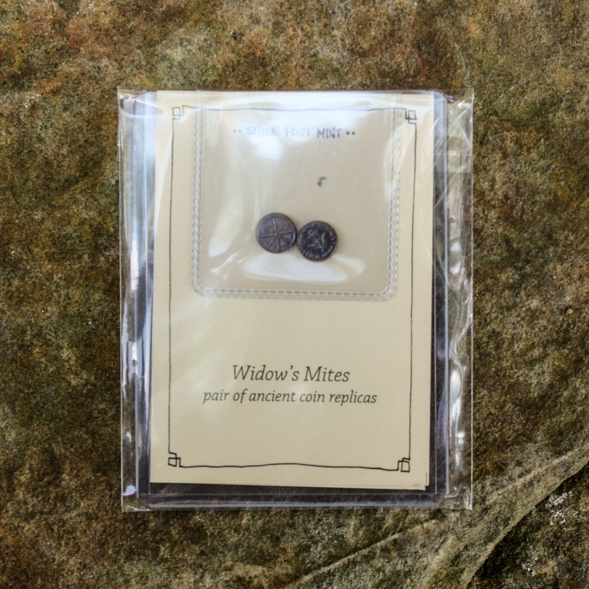 Pair of Widow's Mites Handmade Replica Coins - Ancient Judean Lepton Design