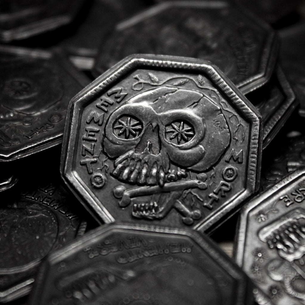 Memento Mori Iron Coin Memento Vivere Reminder Token