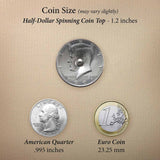 Half-Dollar Spinning Top