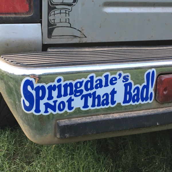 Springdale's Not That Bad Bumper Sticker