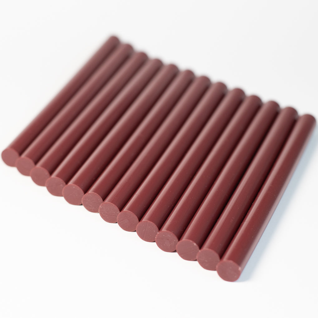Burgundy Hot Glue Sticks 13 Pack Bakers Dozen