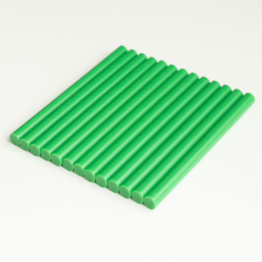 Light Green Hot Glue Sticks 13 Pack - Baker's Dozen
