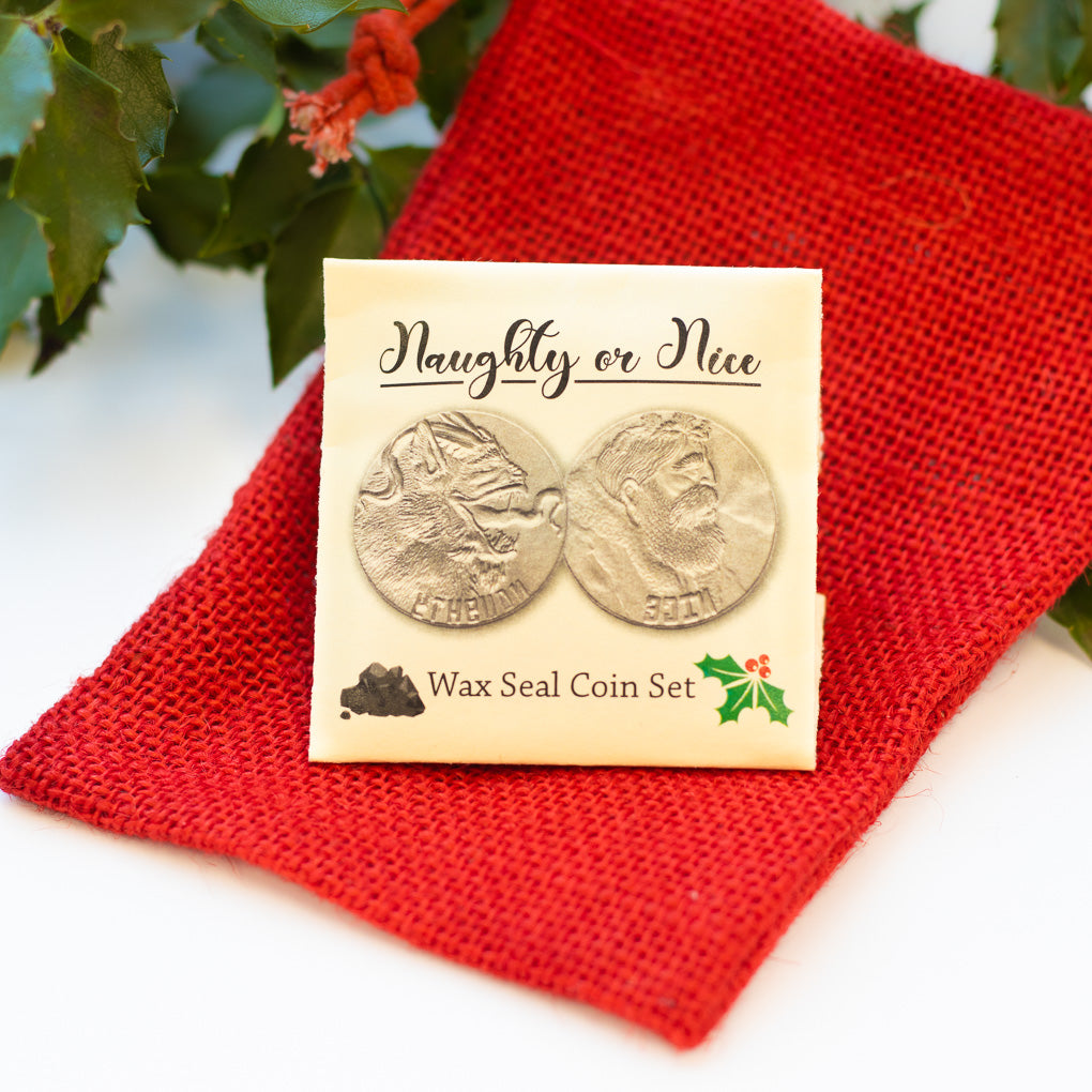 Naughty or Nice Wax Seal Coin Set | Shire Post Mint