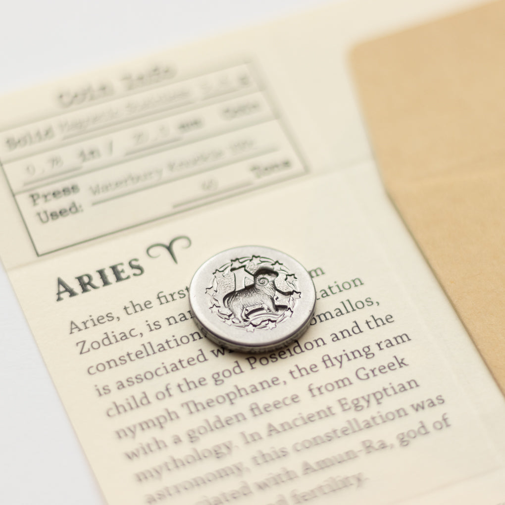 Zodiac Aries Wax Seal Coin | Shire Post Mint