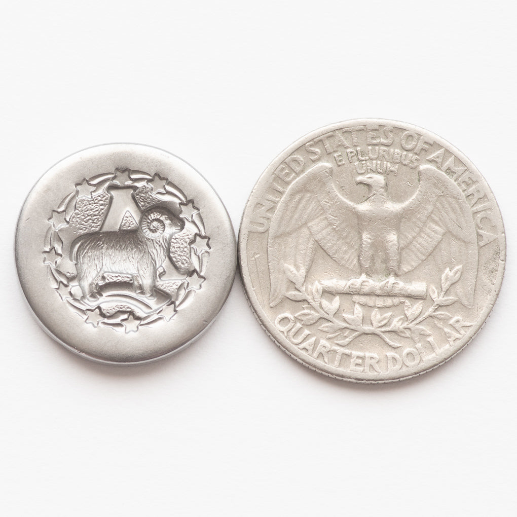 Zodiac Aries Wax Seal Coin | Shire Post Mint