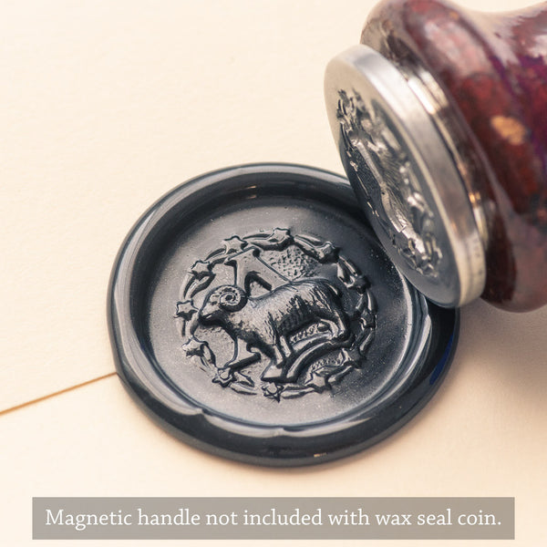 Zodiac Aries Wax Seal Coin | Shire Post Mint