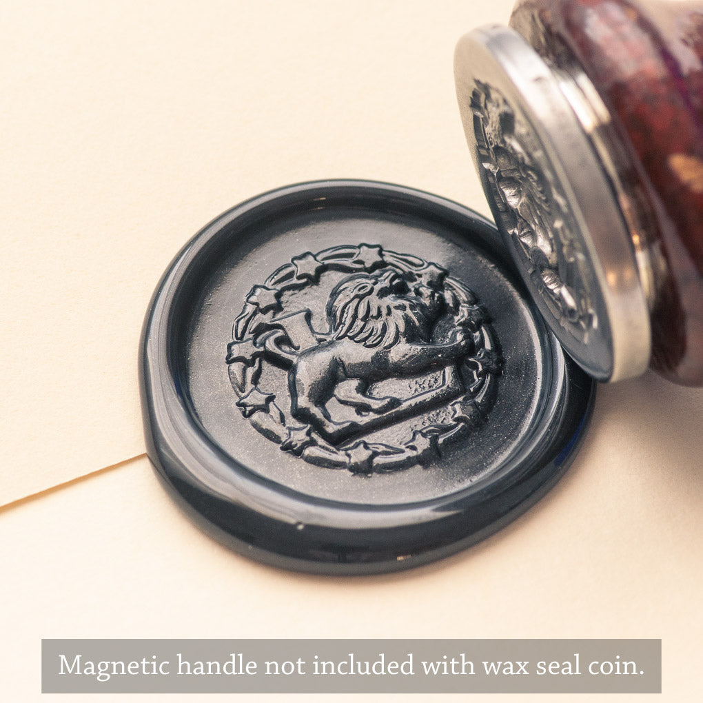 Zodiac Leo Wax Seal Coin | Shire Post Mint