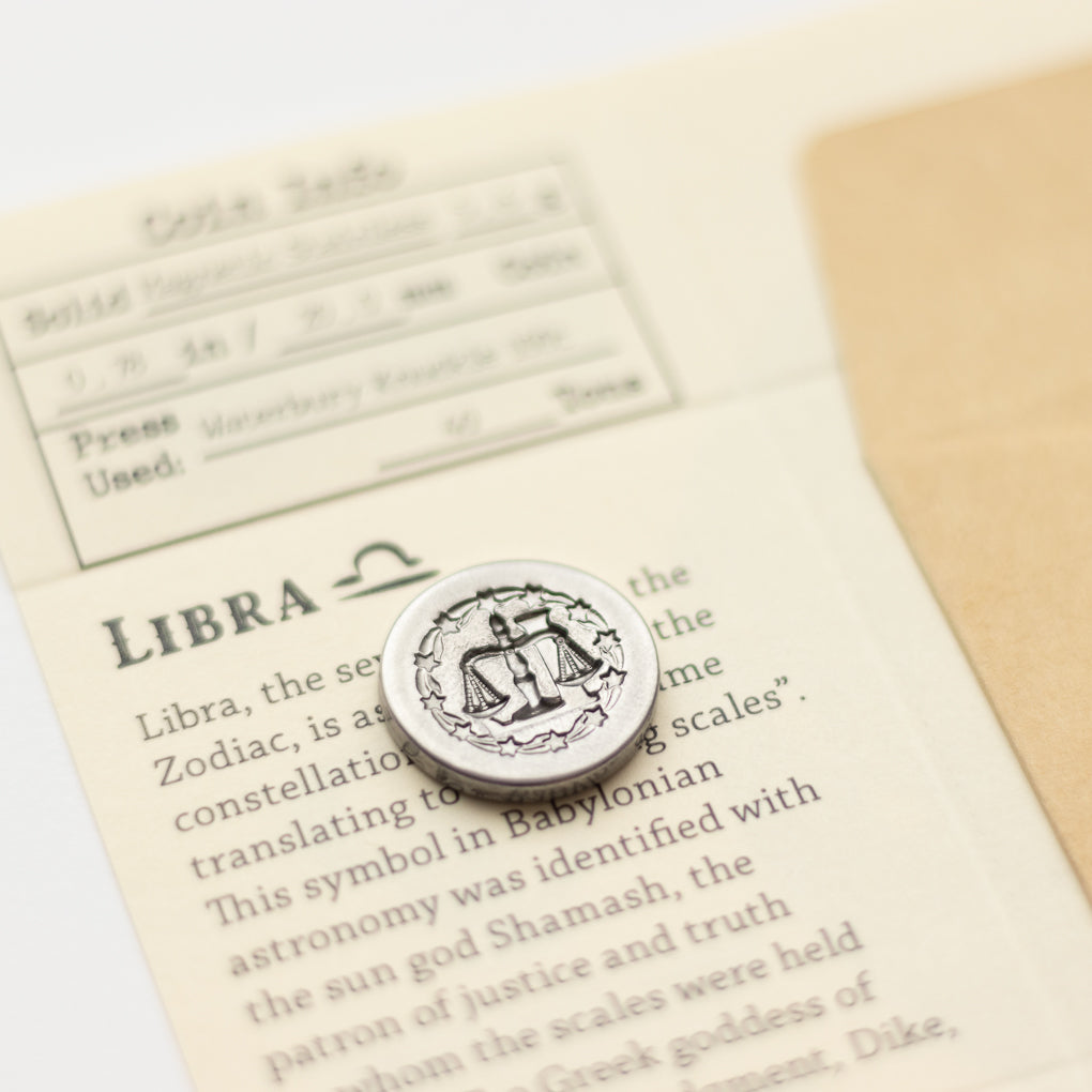 Zodiac Libra Wax Seal Coin | Shire Post Mint