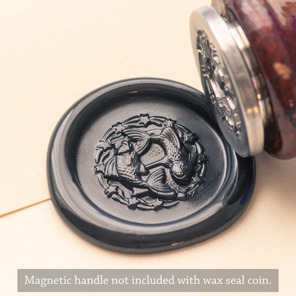 Zodiac Pisces Wax Seal Coin | Shire Post Mint