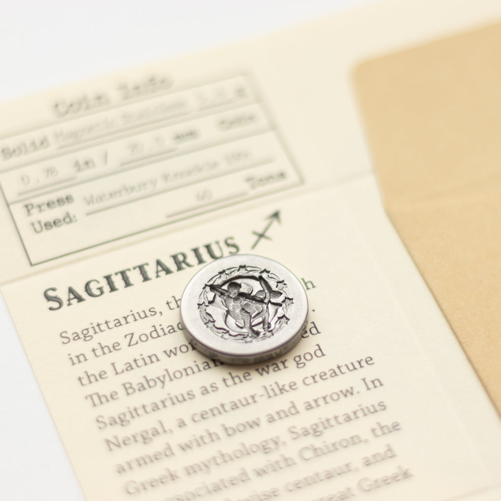 Zodiac Sagittarius Wax Seal Coin | Shire Post Mint