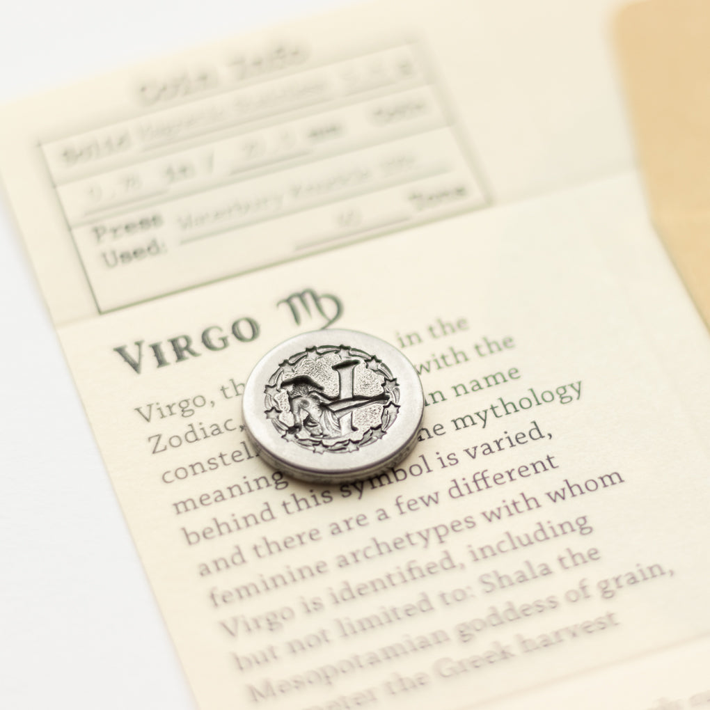 Zodiac Virgo Wax Seal Coin | Shire Post Mint