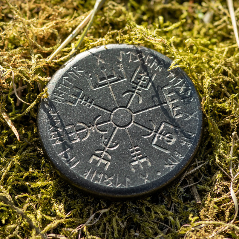 Norse Dual Stave in Iron, Vegvisir and Helm of Awe | Shire Post Mint
