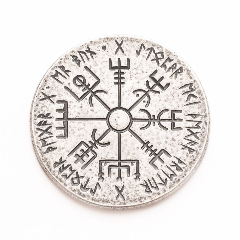 Norse Dual Stave - .999 Fine Silver Coin - Aegishjalmur Vegvisir | Shire Post Mint