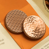 Duplex Worry Stone - Raw Copper - Hammered and Textured Combo Coin | Shire Post Mint Gifts