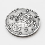 Zodiac Capricorn Moon Silver Coin