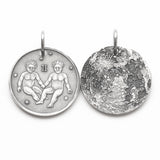 Zodiac Gemini Moon Silver Necklace