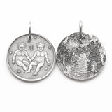 Zodiac Gemini Moon Silver Necklace
