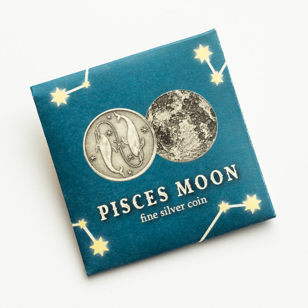 Zodiac Pisces Moon Silver Coin