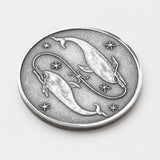 Zodiac Pisces Moon Silver Coin