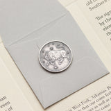 Zodiac Taurus Moon Silver Necklace