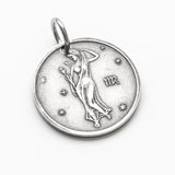 Zodiac Virgo Moon Silver Necklace