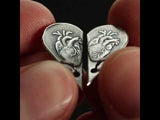 Silver Whole Heart Breakable Charm Set